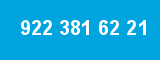 922 381 62 21 922 381 62 21